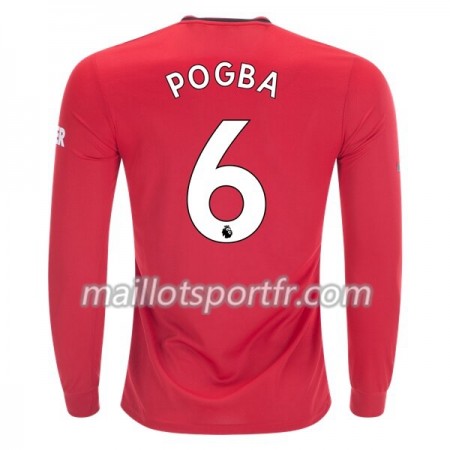 Maillot de Foot Manchester United Paul Pogba 6 Domicile 2019/20 ML
